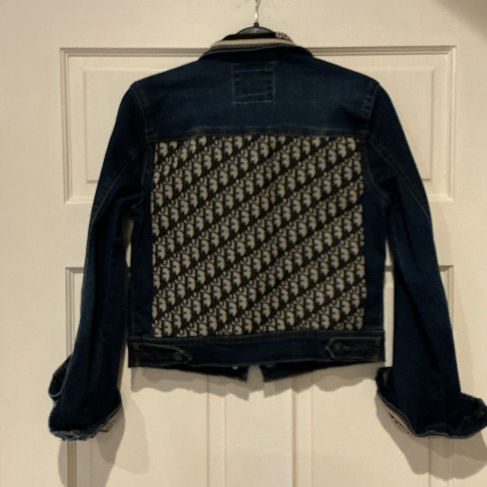 Christian Dior trimmed custom dark denim jacket xs/s - Picture 5 of 6